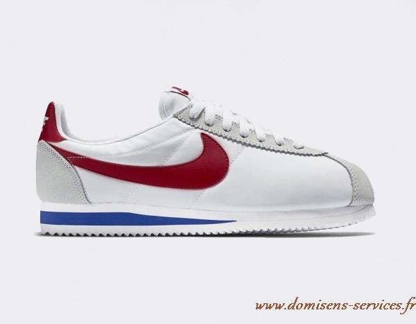 nike cortez bleu rouge
