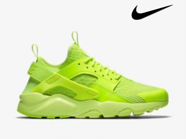 nike huarache jaune fluo